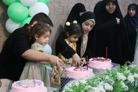  برگزاری جشن ولادت با تکریم پنج دختر شهید/عکس 