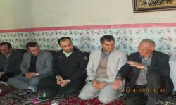 دیدار نمایشی فرماندارتکاب باخانواده شهدا