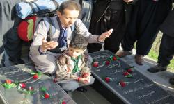 جلوگیری از حرکت نمادین یک جانباز شیمیایی