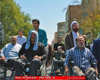 گزارش تصویری ازراهپیمایی ایثارگران درروز قدس(1)