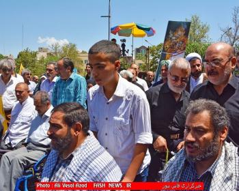 گزارش تصویری ازراهپیمایی ایثارگران درروز قدس(1)
