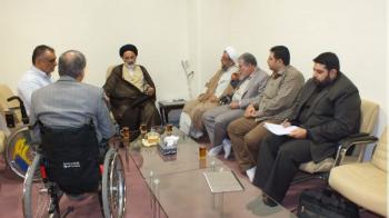 دیداراعضای شورای مرکزی جمعیت جانبازان با حجت الاسلام تقوی
