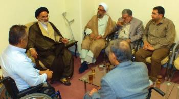 دیداراعضای شورای مرکزی جمعیت جانبازان با حجت الاسلام تقوی