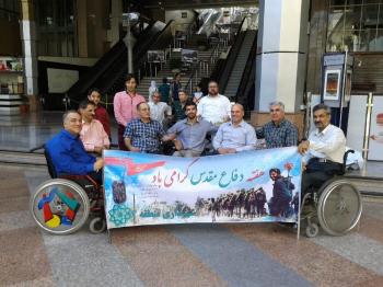 بازدید جانبازان از برج میلاد