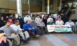 بازدید جانبازان از برج میلاد