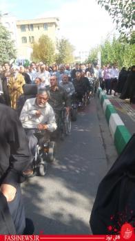 گزارش تصویری ازتشییع سردارجانباز شهیدپاکیزه