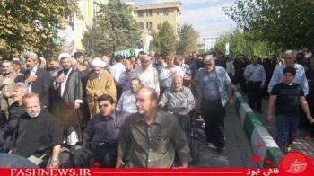 گزارش تصویری ازتشییع سردارجانباز شهیدپاکیزه