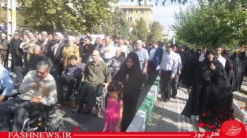 گزارش تصویری ازتشییع سردارجانباز شهیدپاکیزه