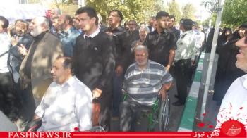 گزارش تصویری ازتشییع سردارجانباز شهیدپاکیزه