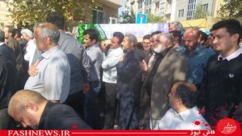 گزارش تصویری ازتشییع سردارجانباز شهیدپاکیزه