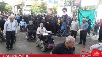 گزارش تصویری ازتشییع سردارجانباز شهیدپاکیزه