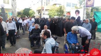 گزارش تصویری ازتشییع سردارجانباز شهیدپاکیزه