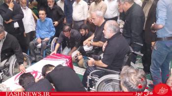 گزارش تصویری ازتشییع سردارجانباز شهیدپاکیزه