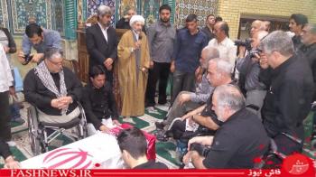 گزارش تصویری ازتشییع سردارجانباز شهیدپاکیزه
