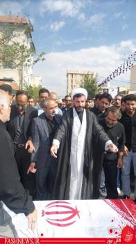 گزارش تصویری ازتشییع سردارجانباز شهیدپاکیزه