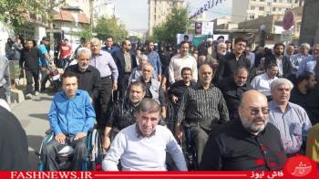 گزارش تصویری ازتشییع سردارجانباز شهیدپاکیزه