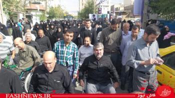 گزارش تصویری ازتشییع سردارجانباز شهیدپاکیزه
