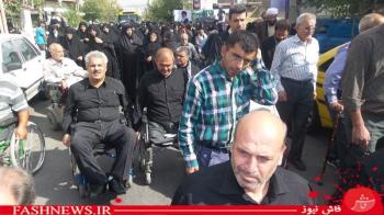 گزارش تصویری ازتشییع سردارجانباز شهیدپاکیزه