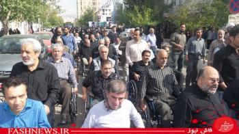 گزارش تصویری ازتشییع سردارجانباز شهیدپاکیزه