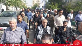 گزارش تصویری ازتشییع سردارجانباز شهیدپاکیزه