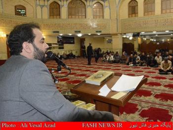 مراسم هفتمین روز شهادت جانباز موسوی/تصاویر