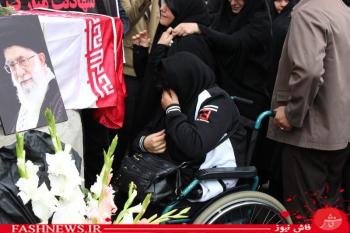 گزارش تصویری از تشییع جانباز شهید علیرضا ملکی