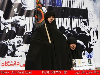 حضور جانبازان و ایثارگران در راهپیمایی 13 آبان