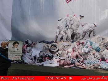 حضور جانبازان و ایثارگران در راهپیمایی 13 آبان