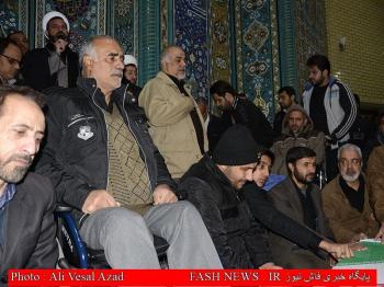 گزارش تصویری از تشییع جانباز شهید 