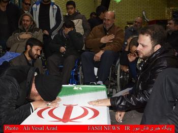 گزارش تصویری از تشییع جانباز شهید 