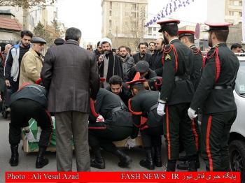 گزارش تصویری از تشییع جانباز شهید 
