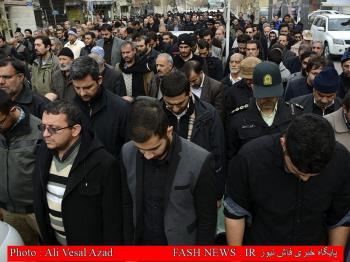 گزارش تصویری از تشییع جانباز شهید 