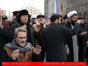 گزارش تصویری از تشییع جانباز شهید 