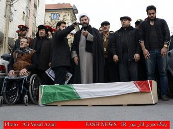 گزارش تصویری از تشییع جانباز شهید 