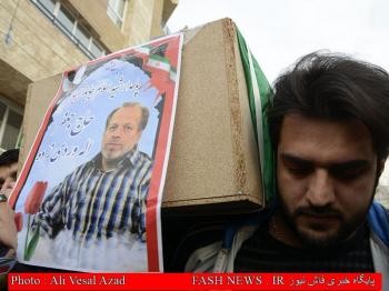 گزارش تصویری از تشییع جانباز شهید 