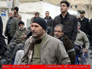 گزارش تصویری از تشییع جانباز شهید 