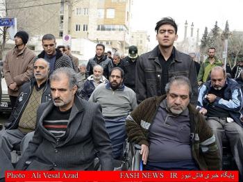 گزارش تصویری از تشییع جانباز شهید 