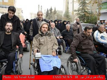 گزارش تصویری از تشییع جانباز شهید 