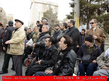 گزارش تصویری از تشییع جانباز شهید 