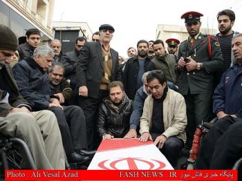 گزارش تصویری از تشییع جانباز شهید 