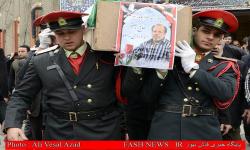 گزارش تصویری از تشییع جانباز شهید "الله وردی" 