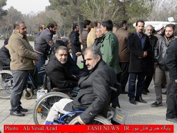 گزارش تصویری از تدفین جانباز شهید 