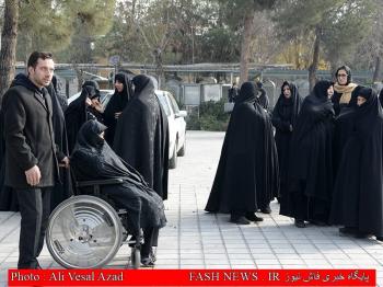 گزارش تصویری از تدفین جانباز شهید 