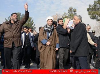 گزارش تصویری از تدفین جانباز شهید 