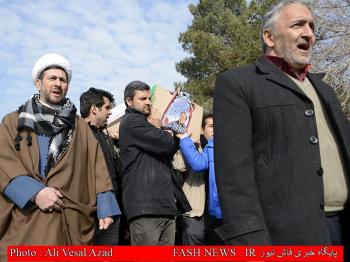 گزارش تصویری از تدفین جانباز شهید 