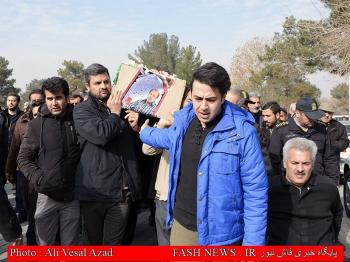 گزارش تصویری از تدفین جانباز شهید 
