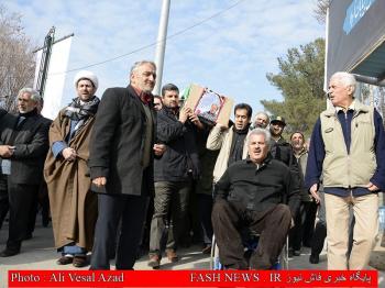 گزارش تصویری از تدفین جانباز شهید 