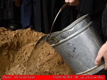 گزارش تصویری از تدفین جانباز شهید 