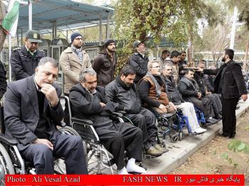 گزارش تصویری از تدفین جانباز شهید 