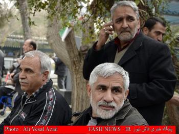 گزارش تصویری از تدفین جانباز شهید 